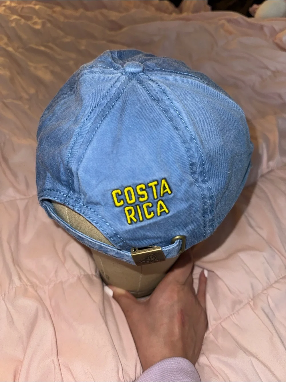 Pura Vida Light Blue Pineapple Patch Hat costa rica